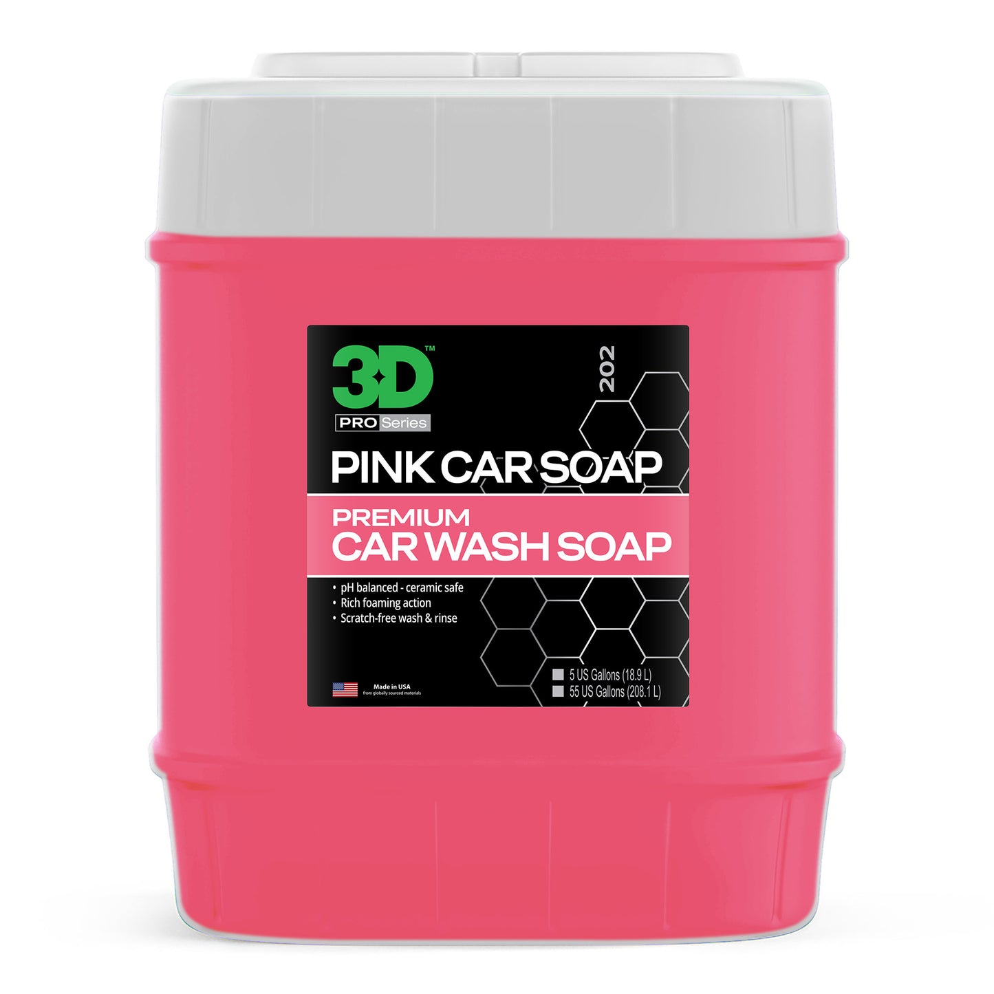 Pink Car Soap 5 Gallon Bucket