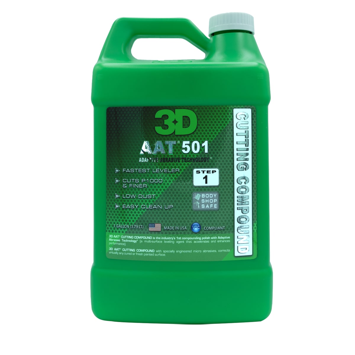 3d aat 501 body shop cutting compound