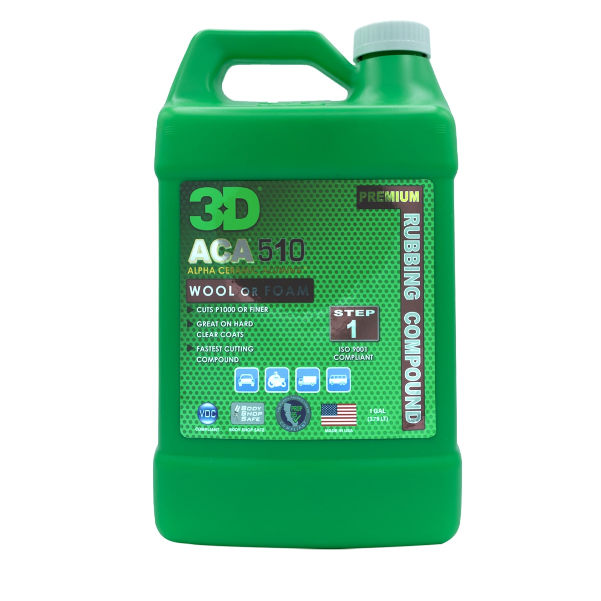 3d aca 510 rubbing compound