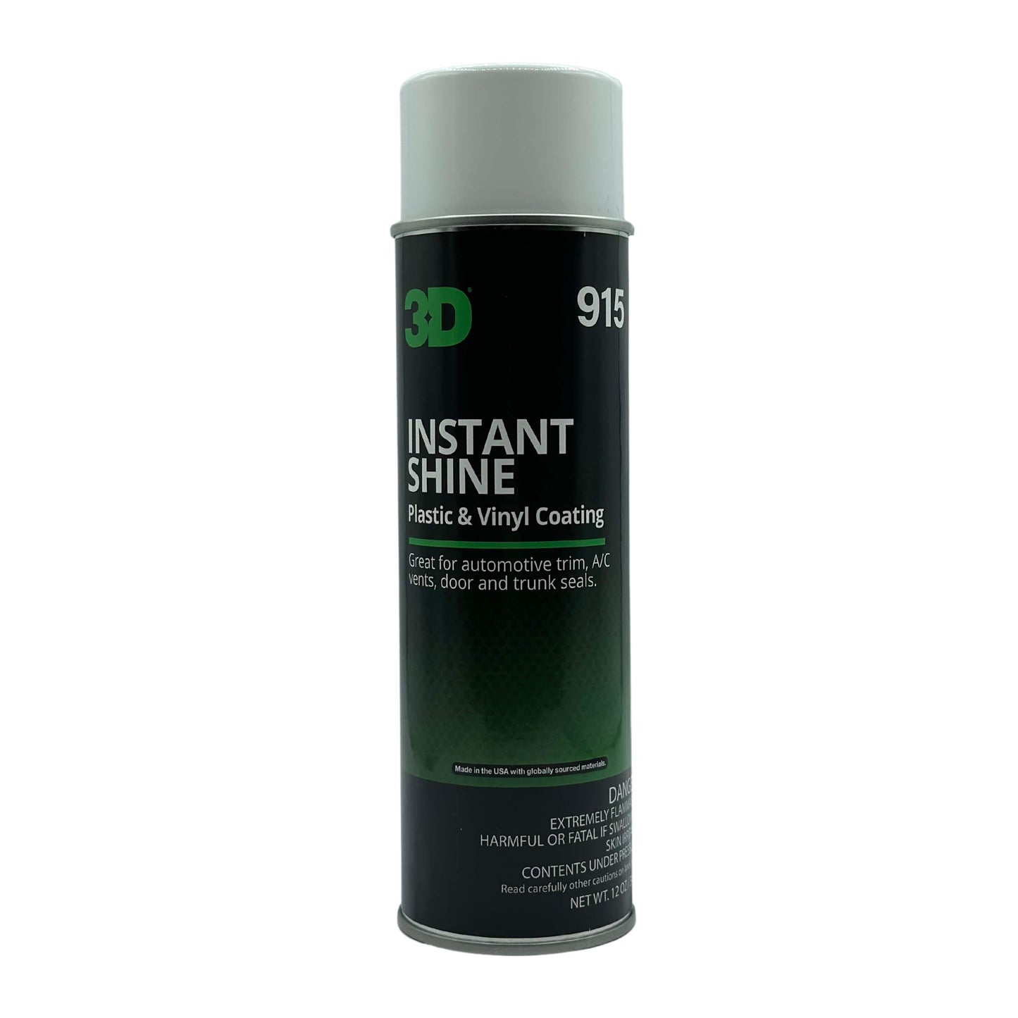3d car care instant shine vinyl and plastic aerosol trim spray