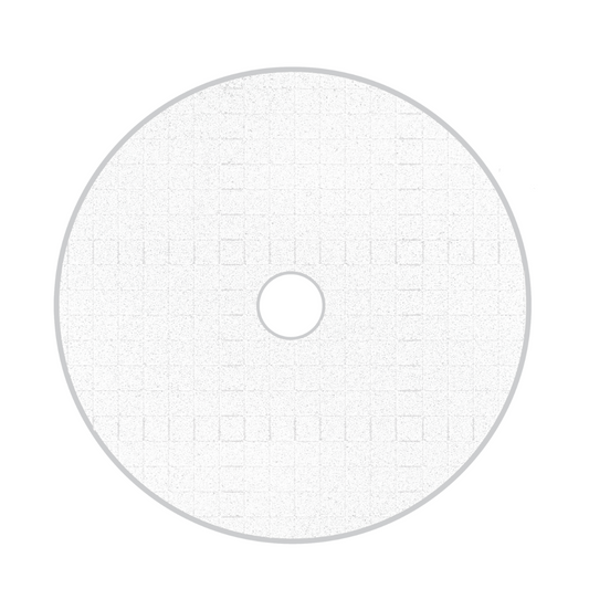 5.5" White Spider-Cut Foam Cutting Pad