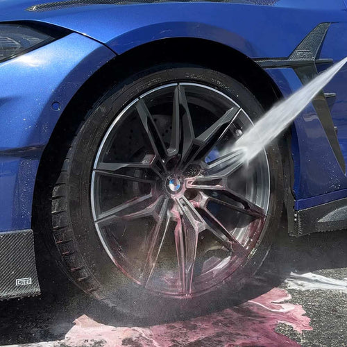 rinsing bdx iron remover off bmw m wheel