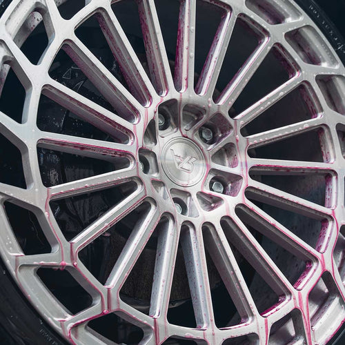 glw iron remover reacting ourple on forged wheel