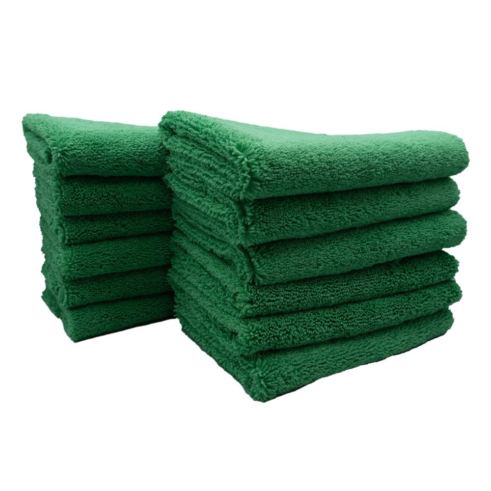 Green Microfiber Towels - Exterior - 3D Car Care