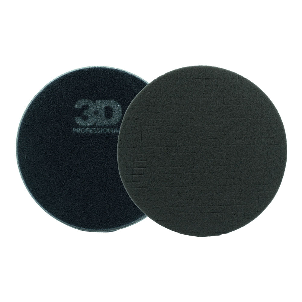 6.5" Black Spider Cut Foam Finishing Pad - 3D Car Care