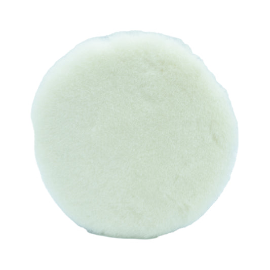 6" White Wool Cutting Pad - 3D Car Care