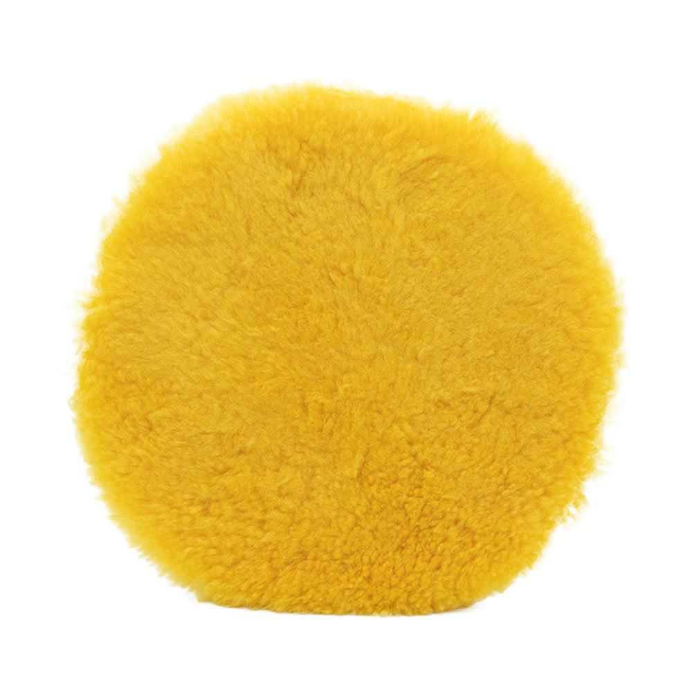 8" Yellow X-Cut Lambswool Pad - 3D Car Care