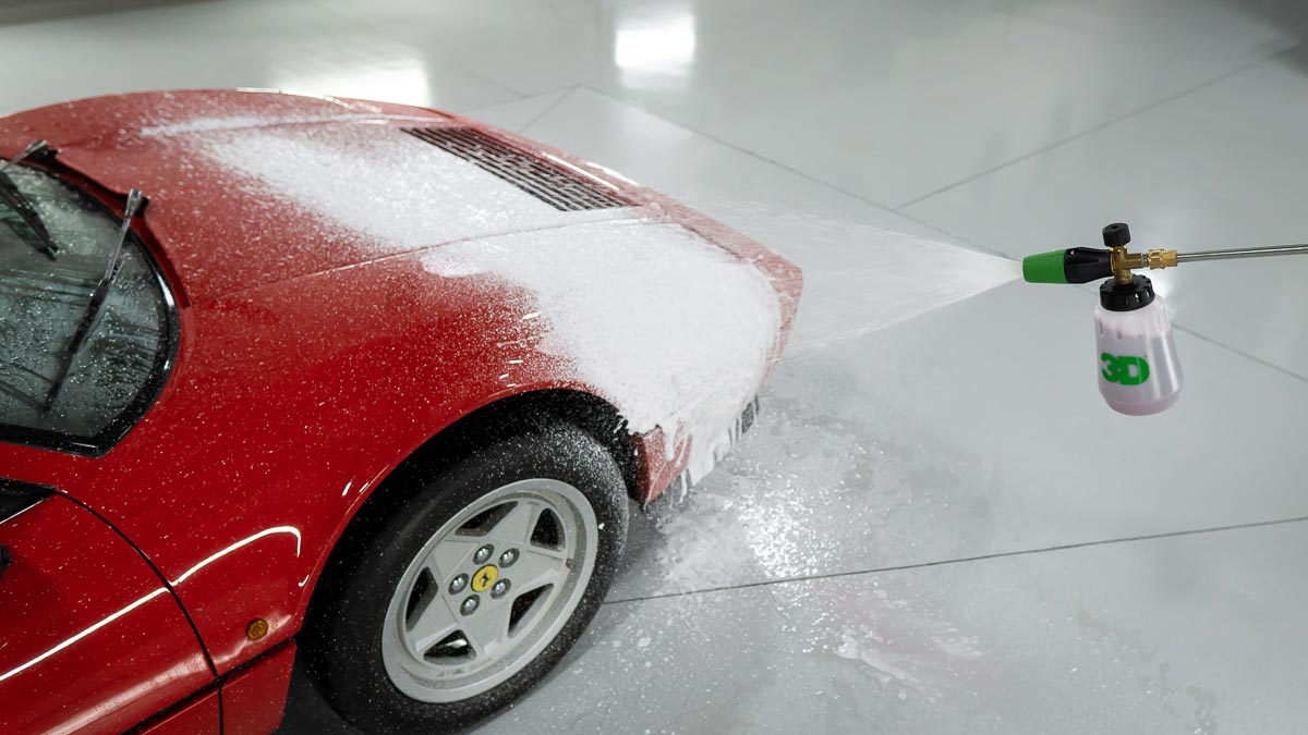 Compressed Air Snow Foam Gun Car Cleaning Gun 4 in 1 With Water Pressure  Washer Blow