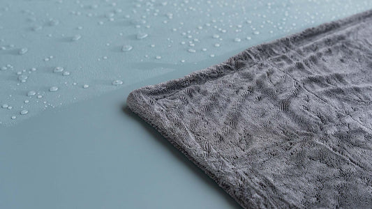 gray microfiber drying towel bmw m3