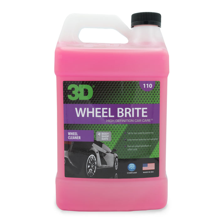 a pink bottle of car cleaner