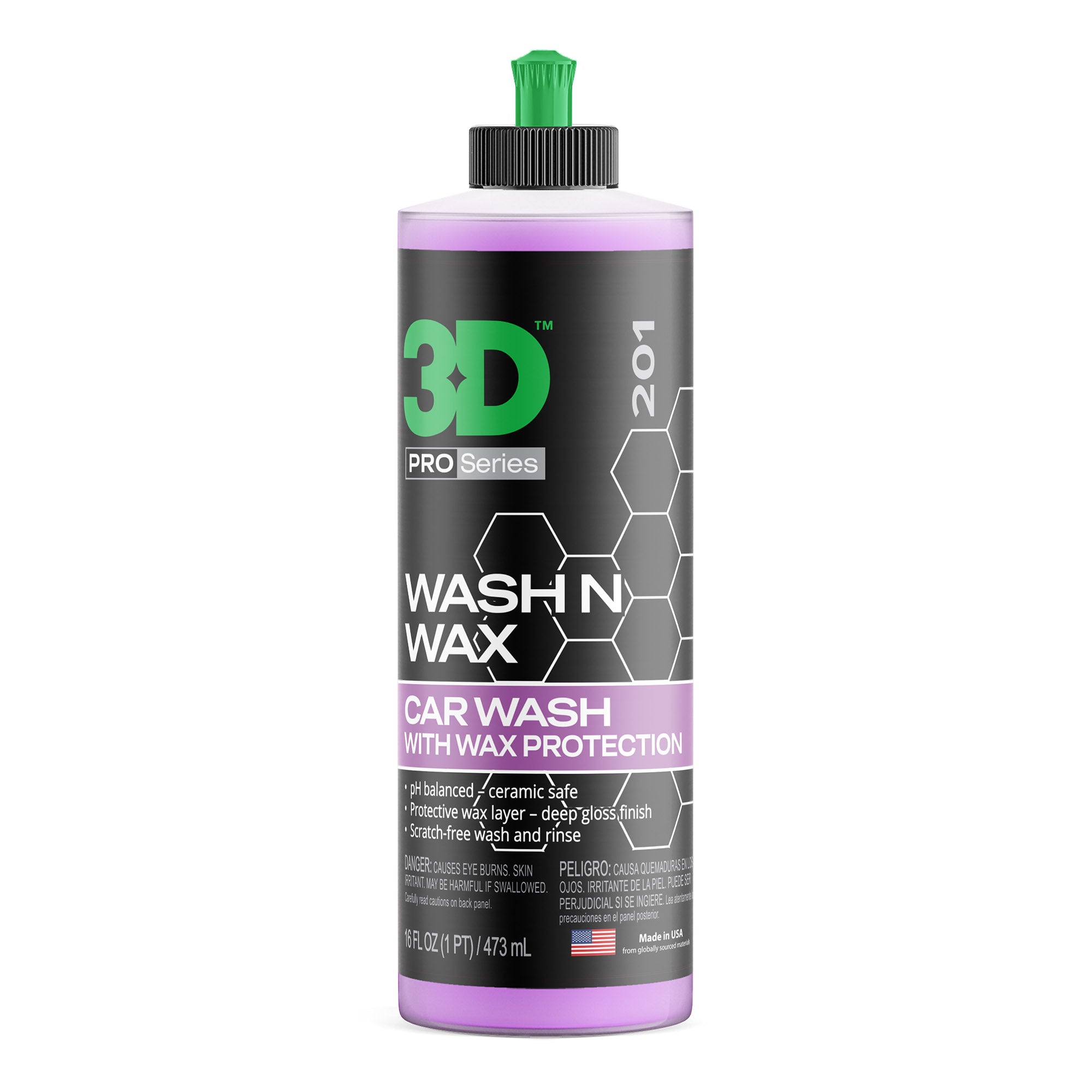Wash and Wax Car Wash Soap & Wax Combo Solution | 3D Car Care