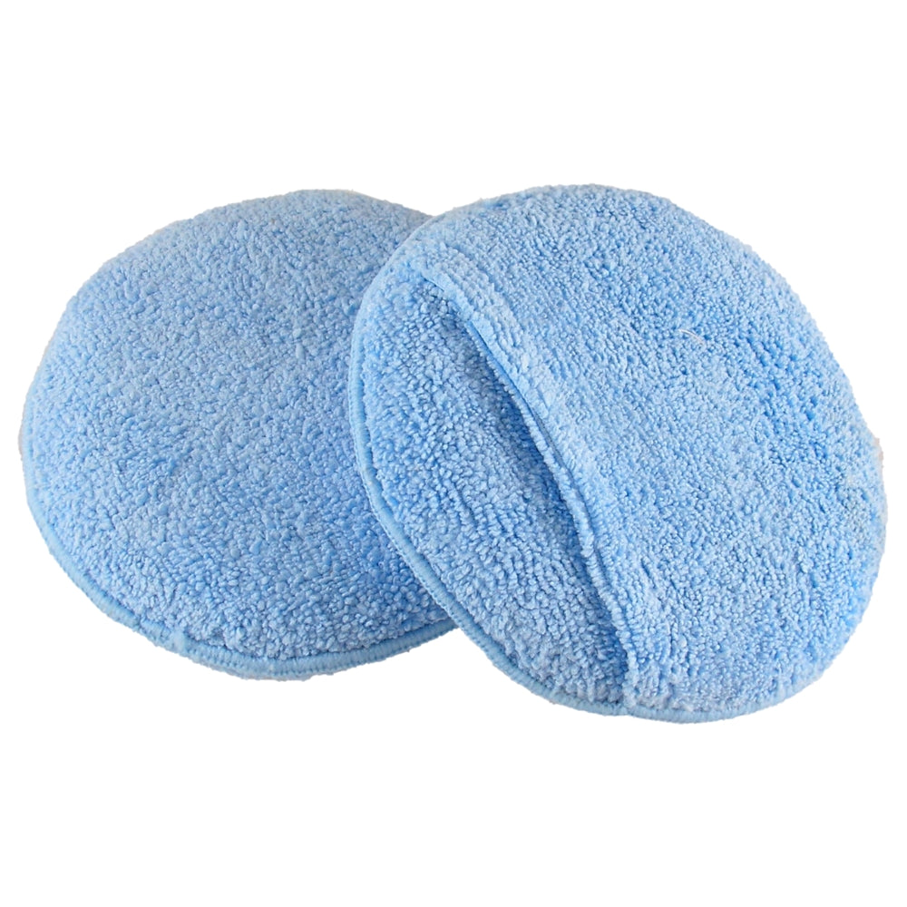 Round Microfiber Pocket Wax Applicator Pad - 5.5" Diameter