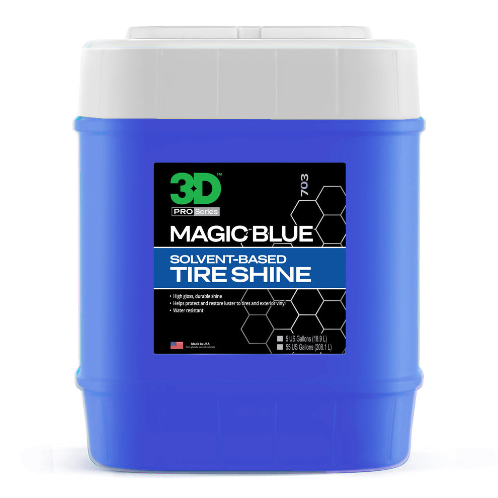 Water Resistant Tire Shine Spray - Magic Blue