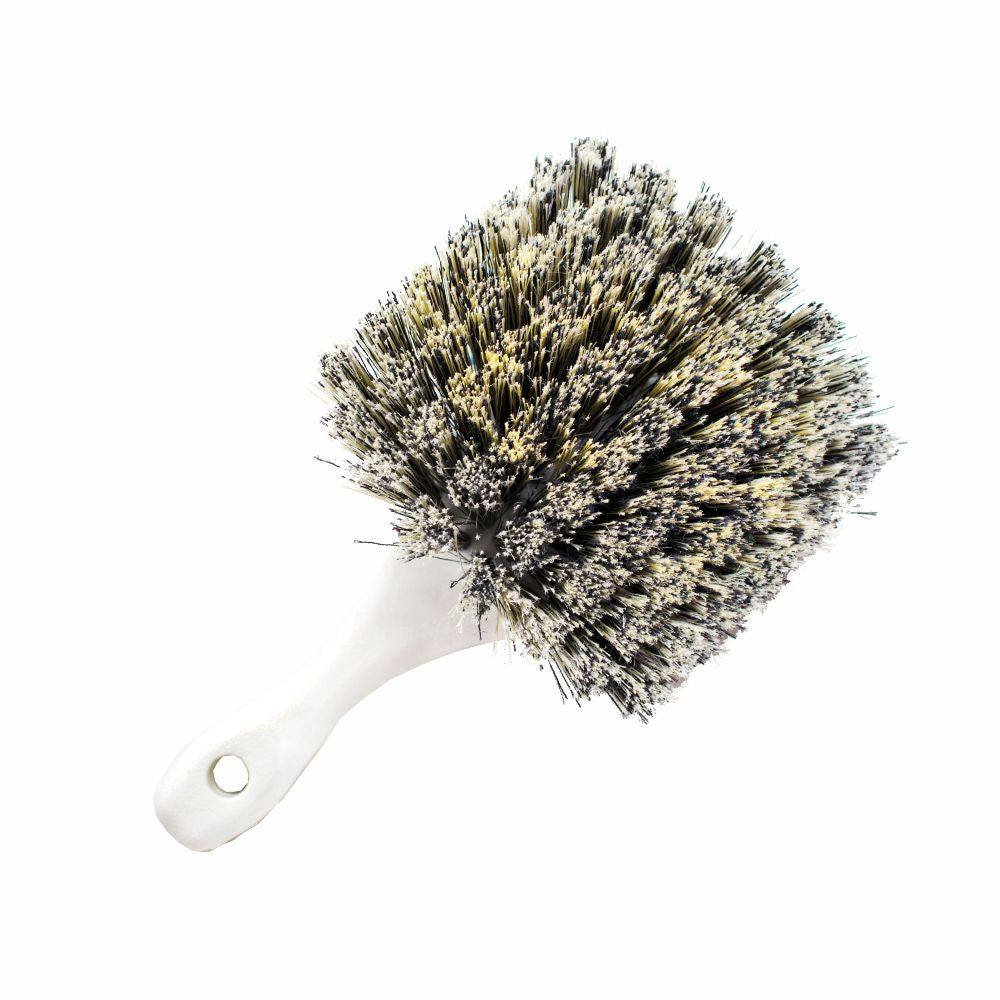 Short Handle Salt & Pepper Fender Brush