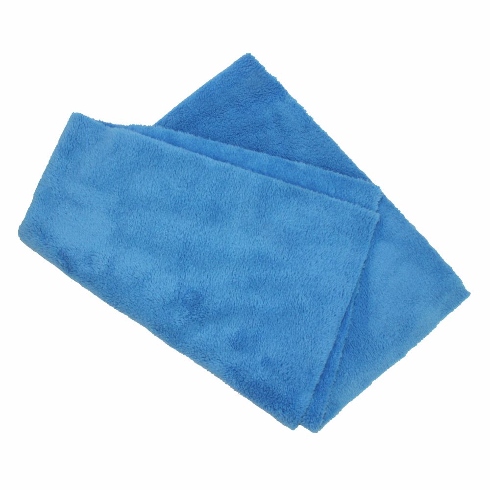 Edgeless Ultra Plush Blue Microfiber - 16" x 24"