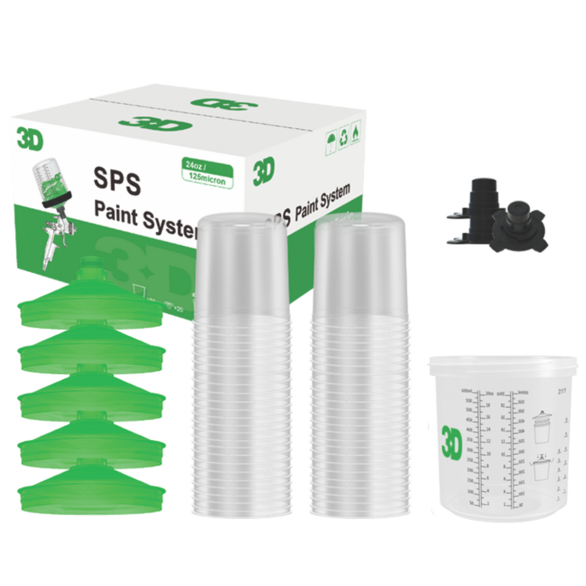 50 Set Disposable Paint Gun Cup System 50 Set Disposable Paint Gun Cup System