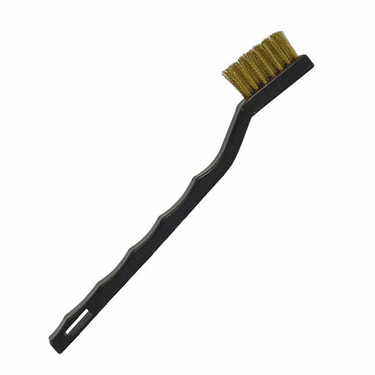 Brass Toothbrush - Plastic Handle w/ Grips