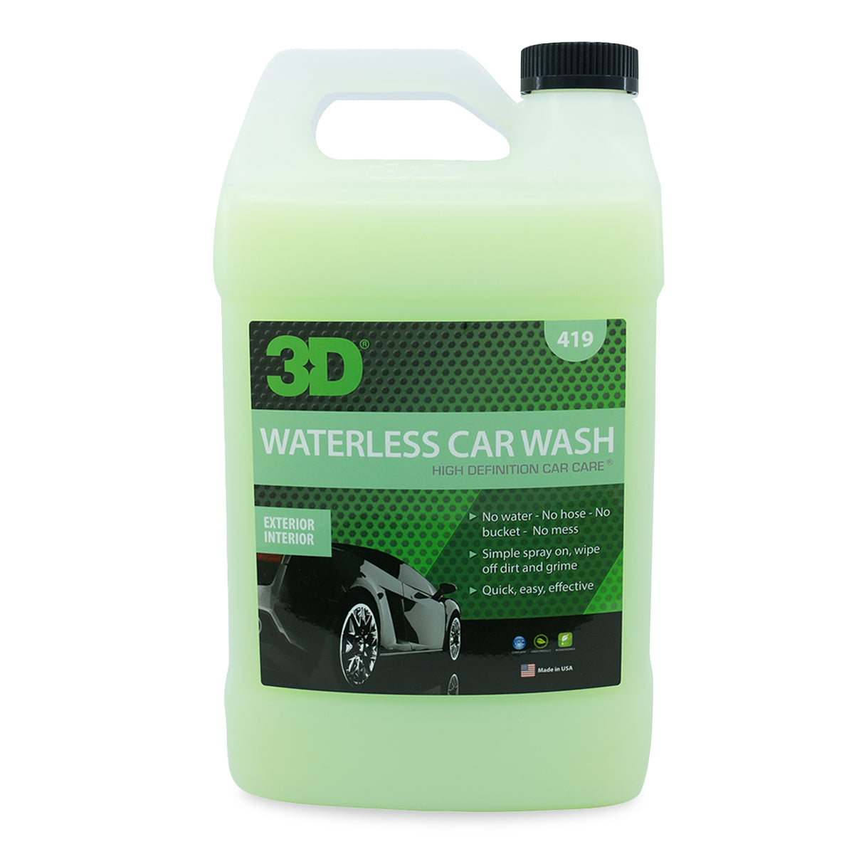 3D Waterless Car Wash 1 Gallon Spray
