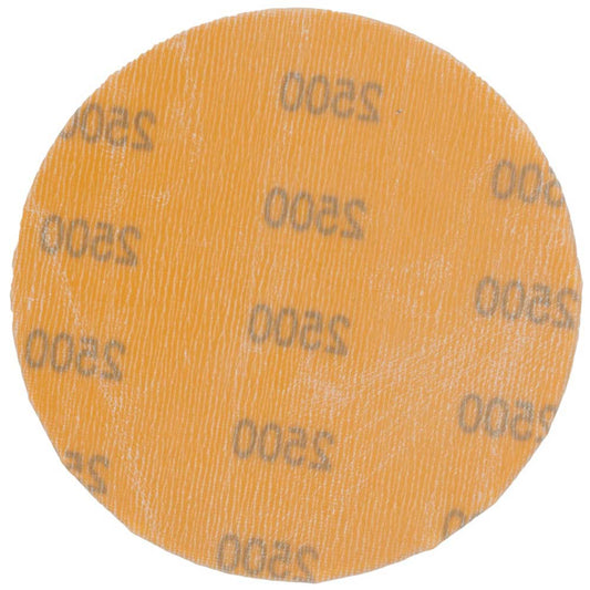 ACA Flex P2500 6" Orange Sandpaper Disc - Box of 50 - 3D Car Care
