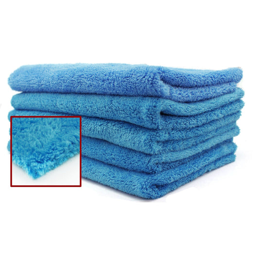 Edgeless Ultra Plush Blue Microfiber - 16" x 24" - 12/bag-Microfiber-Hi Tech Industries-HT-EL1624UP